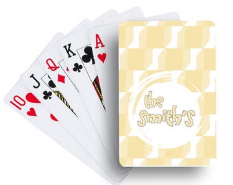 Smith Shapes | Personalized Playing Cards | Housewarming Gift | Hostess Gift