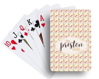 Preston Personalized Playing Cards | Housewarming Gift | Hostess Gift