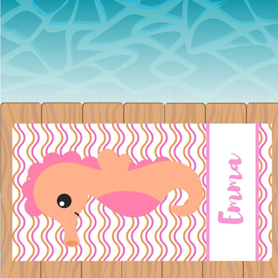 childrens personalized beach towels