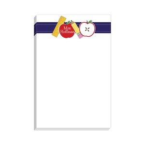 Extra School Supplies Teacher Notepad | Custom Teacher Note Pad | Teacher Stationery | Custom Teacher Gift | Teacher Appreciation Gifts
