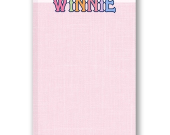 Personalized Notepad for Teen Girls Winnie | Custom Notepad for Tween Girls |