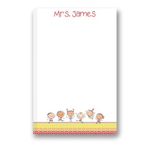 Chevron Student Personalized Teacher Notepad | Custom Teacher Note Pad | Teacher Stationery | Custom Teacher Gift | Teacher Appreciation