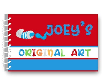 Personalized Art Journal for Kids | Custom Drawing Notebook | Gift for Young Artists | Joey