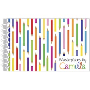 Color Art  Pencils Personalized Art Journal | Custom Sketch Book | Personalized Kids Gift | Kids Journal | Drawing Pad