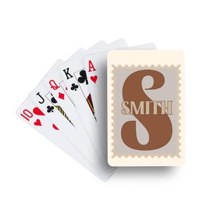 Stamp Solid | Personalized Playing Cards | Fathers Day Gift