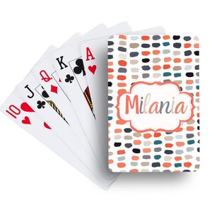 Orange Dot Playing Cards | Custom Card Decks | Personalized Playing Cards | Party Favors | Customized Games | Adult Poker Cards Games Gifts
