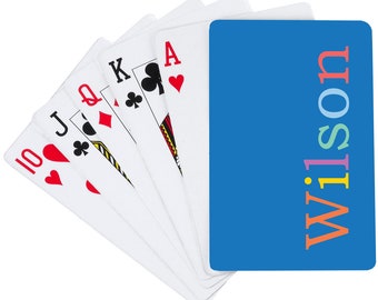 Personalized Playing Cards for Men – Custom Deck Gift for Dad, Father’s Day Gift, Poker Night Cards | Wilson