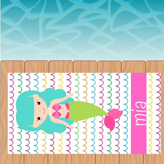childrens personalized beach towels