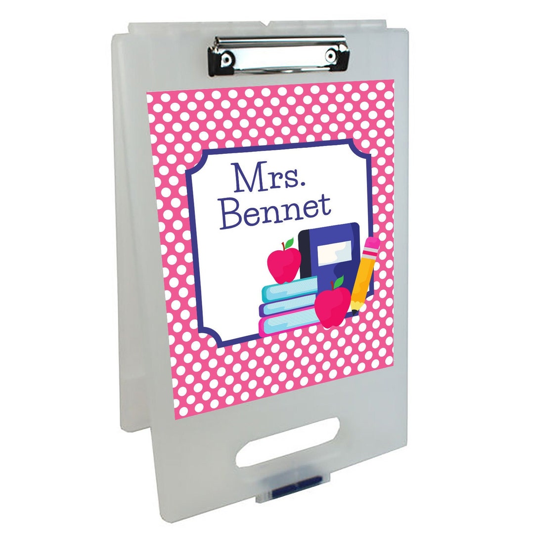 Teachers Desk Gear Clipboard Storage Case Customized Teacher Clipboards