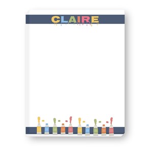 Paint Drip Art Drawing Pad | Kids Gift | Custom Gift | Printed Notepad