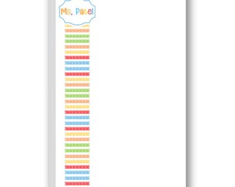 Personalized Bright Rulers Teacher Notepad  | Teacher Gift | School Supplies | Classroom Desk Stationery