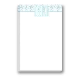 Pop of Teal Note Pad | Custom Note Pad | Custom Printed Notepads | Monogrammed Memo Pads | Personalized Pads | Customized Note Paper