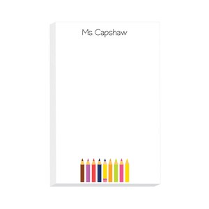 So Many Pencils Personalized Teacher Notepad | Custom Teacher Note Pad | Teacher Stationery | Custom Teacher Gift | Teacher Appreciation