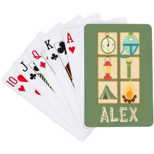 Outils de camping Cartes à jouer | Cartes à jouer personnalisées