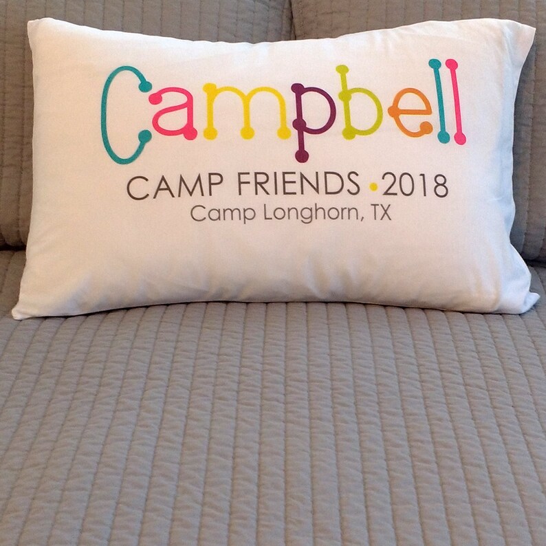 PERSONALIZED Camp Autograph Camp Pillowcase Autograph Summer Etsy