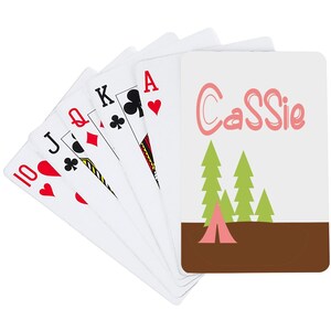 Arbres du camp de cartes à jouer | Cartes à jouer personnalisées