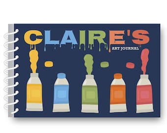 Personalized Art Journal for Kids | Custom Drawing Notebook | Gift for Young Artists | Clairee