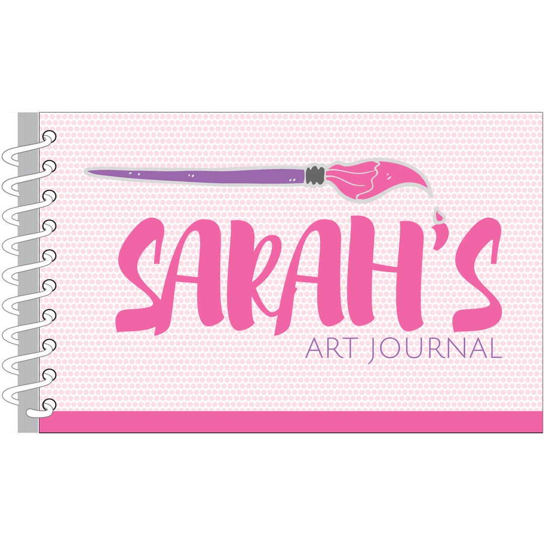 Personalized Engraved Sketchbook for Kids Sketch Pad With Name & Cute  Designs Colored Pencils Included Gift for Kid That Likes Art 