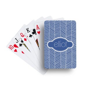 Typewriter Pattern | Personalized Playing Cards | Fathers Day Gift