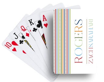 Rogers Personalized Playing Cards | Housewarming Gift | Hostess Gift