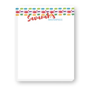 Color Splash  Art Drawing Pad | Kids Gift | Custom Gift | Printed Notepad