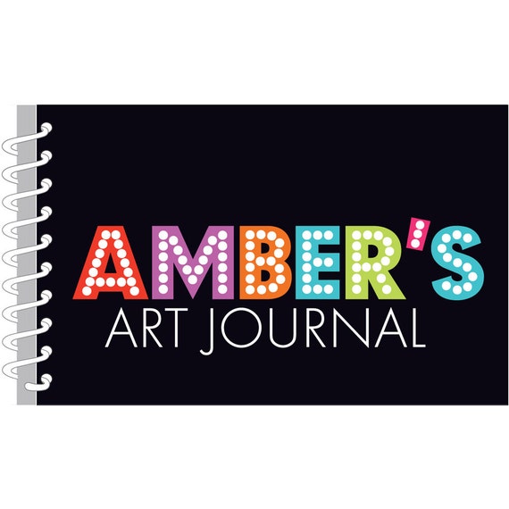 Broadway Letters Personalized Art Journal Custom Sketch Book