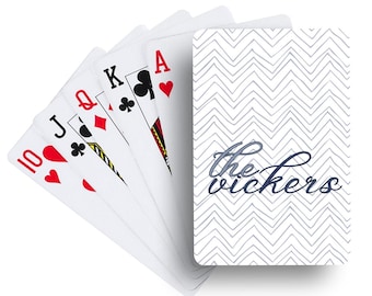 Vickers Personalized Playing Cards | Housewarming Gift | Hostess Gift