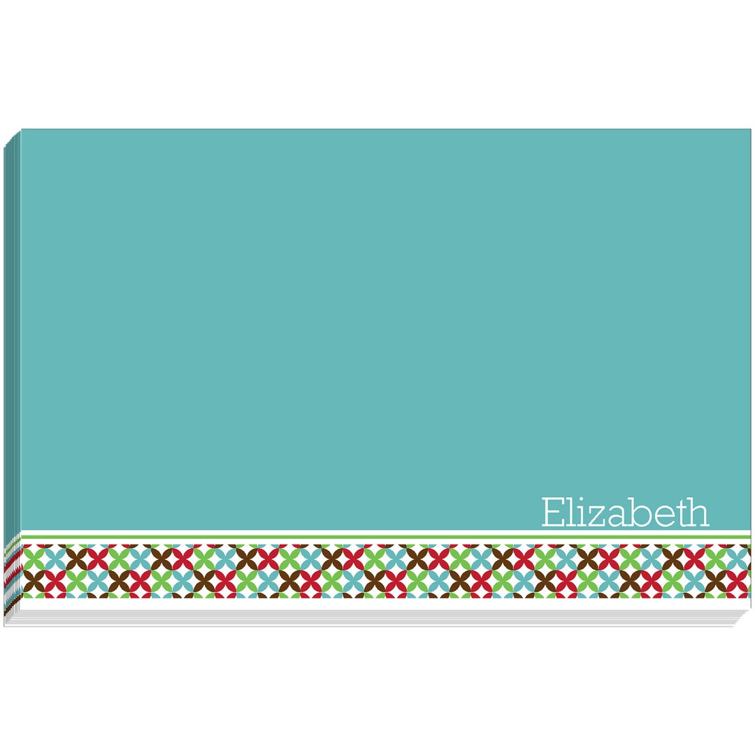 Merry Abstract Personalized Chunky Notepad Custom Note Pad Custom