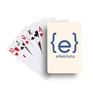 Typewriter Solid | Personalized Playing Cards | Fathers Day Gift