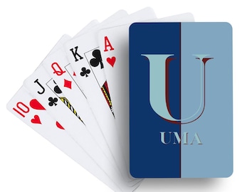 Personalized Uma Playing Cards | Custom Full Deck, Modern Gift