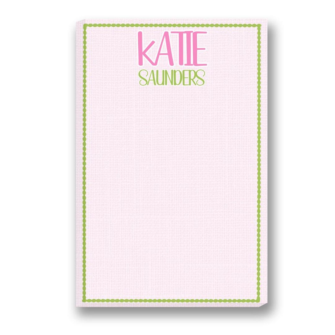 Katie Note Pad | Custom Note Pad | Custom Printed Notepads ...
