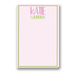Katie Note Pad | Custom Note Pad | Custom Printed Notepads | Monogrammed Memo Pads | Personalized Pads | Customized Note Paper