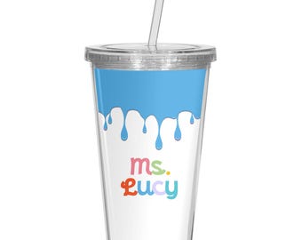 Personalized Art Teacher Tumbler | Custom Acrylic School Coffee Cup