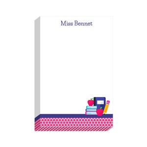 Teacher&#39;s Desk Gear Personalized Teacher Notepad | Custom Teacher Note Pad | Teacher Stationery | Custom Teacher Gift | Teacher Appreciation
