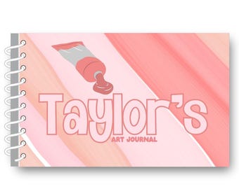 Personalized Art Journal for Kids | Custom Drawing Notebook | Gift for Young Artists | Taylor