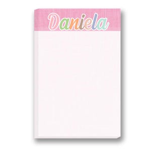 Daniela Note Pad | Custom Note Pad | Custom Printed Notepads | Monogrammed Memo Pads | Personalized Pads | Customized Note Paper