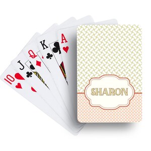 Rattan Playing Cards | Custom Card Decks | Personalized Playing Cards | Party Favors | Customized Games | Adult Poker Cards Game Gift
