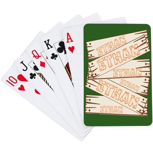 de jeu de cartes en bois | Cartes à jouer personnalisées