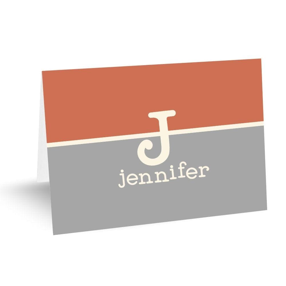 Personalized Folded Note Card Set | Elegant Custom Stationery Jennifer ...