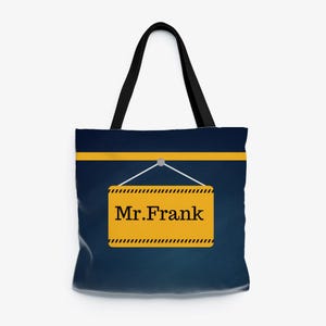 Professor Door Sign Custom Teacher Tote | Personalized Teacher Tote Bag | Monogrammed Teacher Tote Bag | Customized Teacher Tote