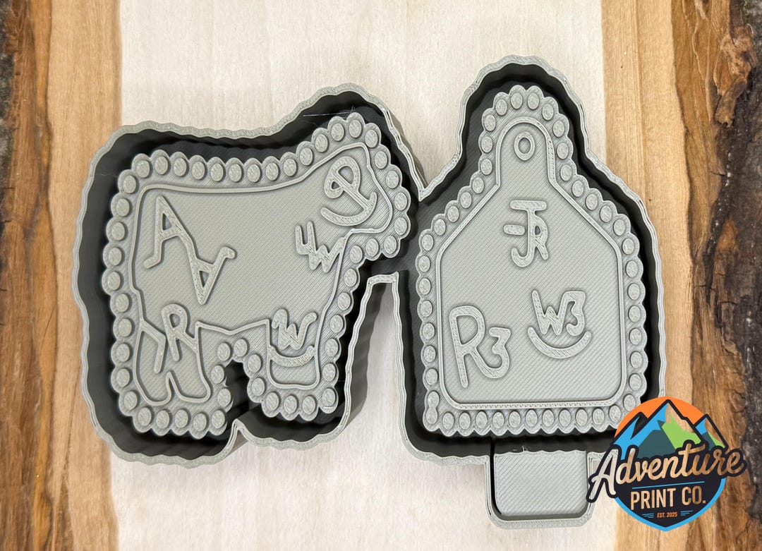 Branded Steer and Tag Vent Clip Freshie Mold, Branded Steer and Tag ...