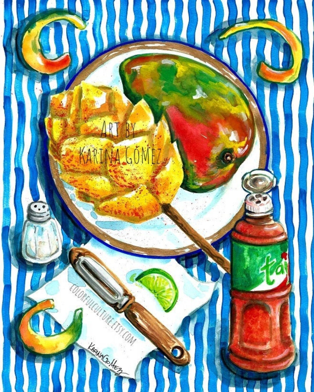Mango Petacon Original Art and Giclee Prints by Karina - Etsy