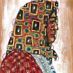 Tarahumara Abstracta -  Art  by Karina Gomez - Arte Mexicano - Mexican Art - Original Art - Prints Available - Raramuri Art