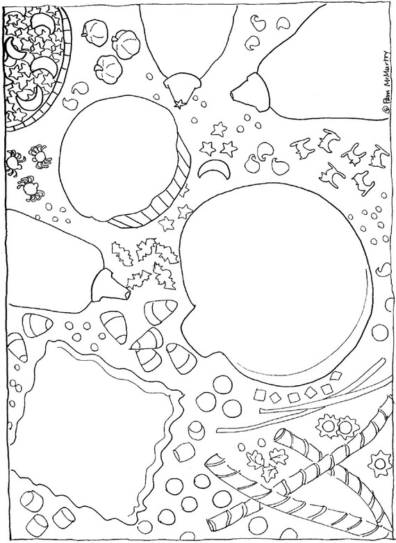 Get Ready For A Halloween Party Coloring Pages