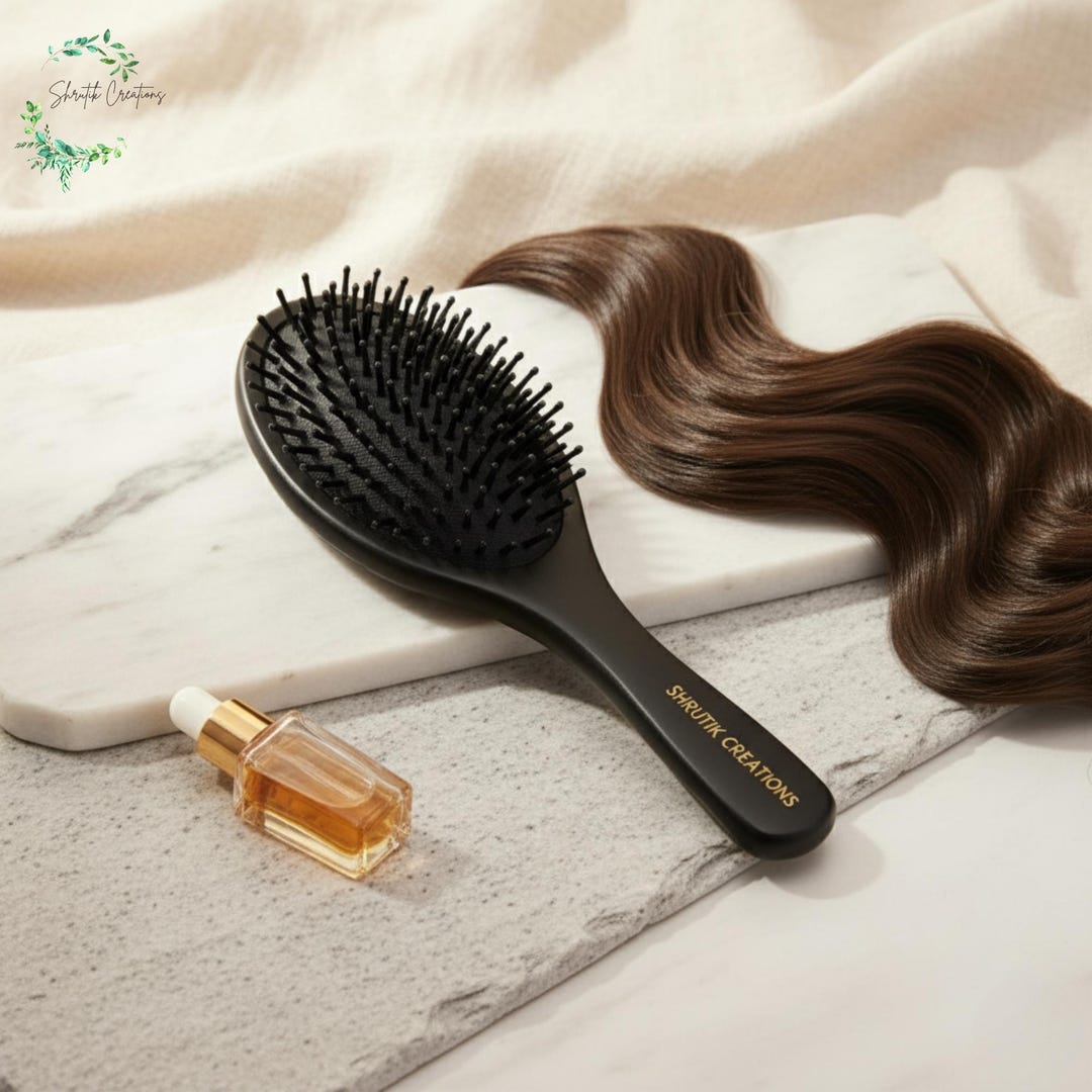 20枚 Oval Luxe Black Hair Brush - Etsy