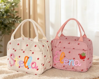 Customized Kids Lunchbag, School Lunch Bag, Lunchbox Bag, Personalized Kids Lunchbag, Picnic Bag, Toddler Snack Box, Back to School