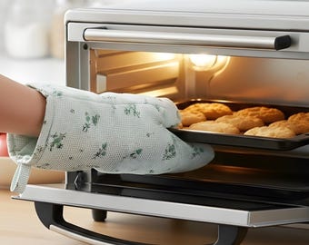 Quilted Oven Mitt Sewing Pattern PDF, Beginner Friendly PDF Template (A4/Letter)