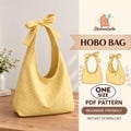 Slouchy Tie Bag Sewing Pattern: Beginner-Friendly Crossbody, Shoulder Bag (PDF Download) product logo