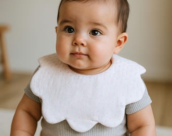 Reversible Flower Baby Bib Sewing Pattern | Beginner PDF Instant Download
