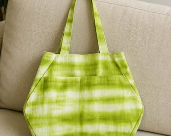 Tote Bag Sewing Pattern PDF | Beginner Friendly Shopper Bag With Pocket | Easy Lined Tote Pattern | A4 US Letter A0 | Instant Download